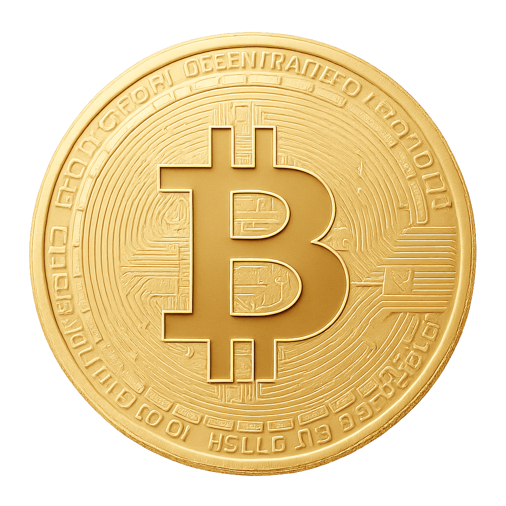 Logo Bitcoin Dourado